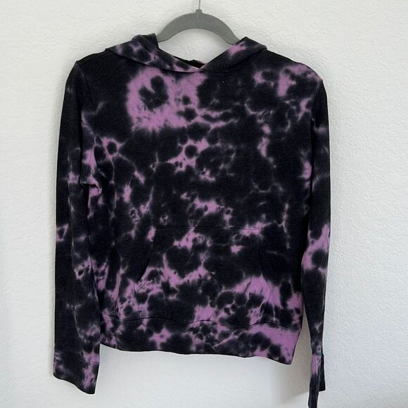 Monrow Supersoft Tie-Dye Boyfriend Sweatshirt Hoodie  Size XS - Picture 1 of 4